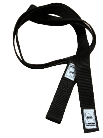 25mm sail ties with sewn loop for securing furled sails