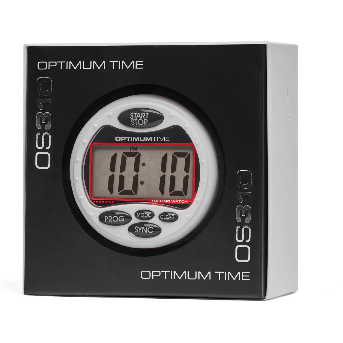 White Optimum Time Series 3 sailing watch in black and white OS310 retail packaging