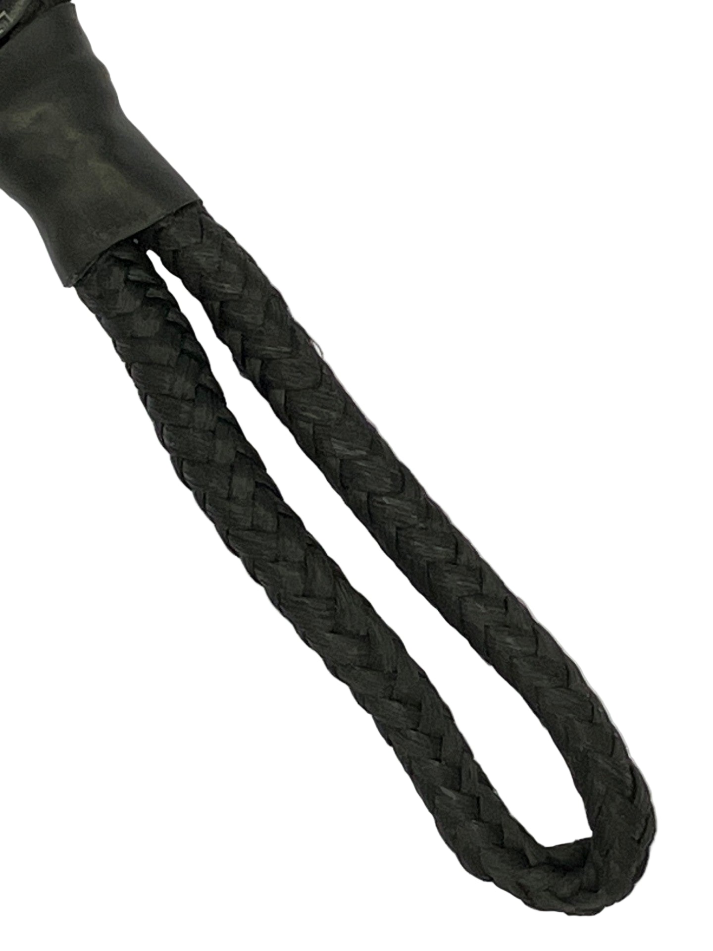 Angled view of pre-spliced Dyneema loop with high load eye thimble