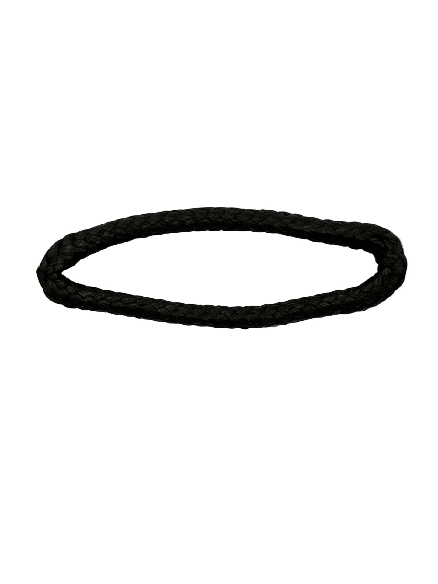 Close-up of Dyneema stitched soft loop showing splice and stitching detail