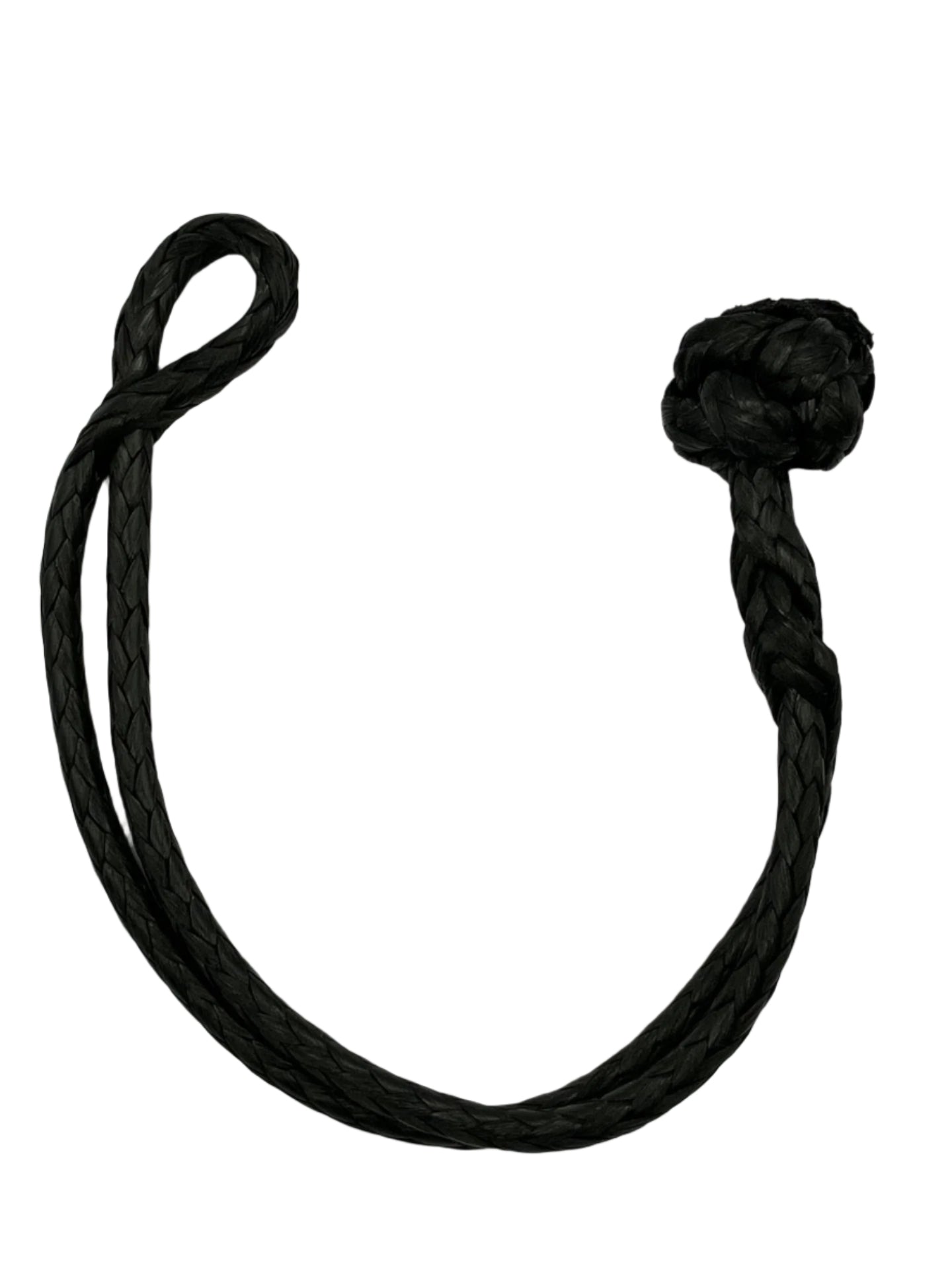 Dyneema soft shackle detail showing lightweight construction