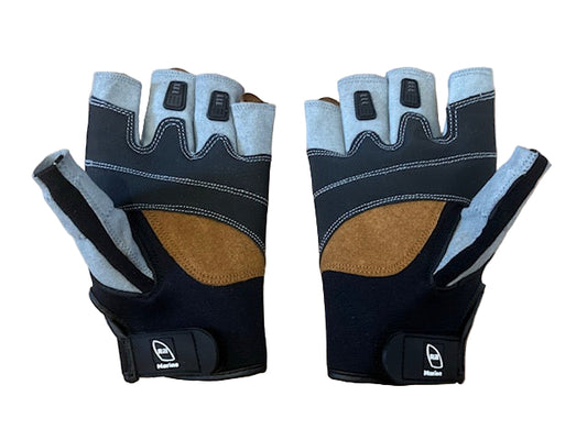 Rill Marine fingerless sailing gloves with Amara palm and neoprene back