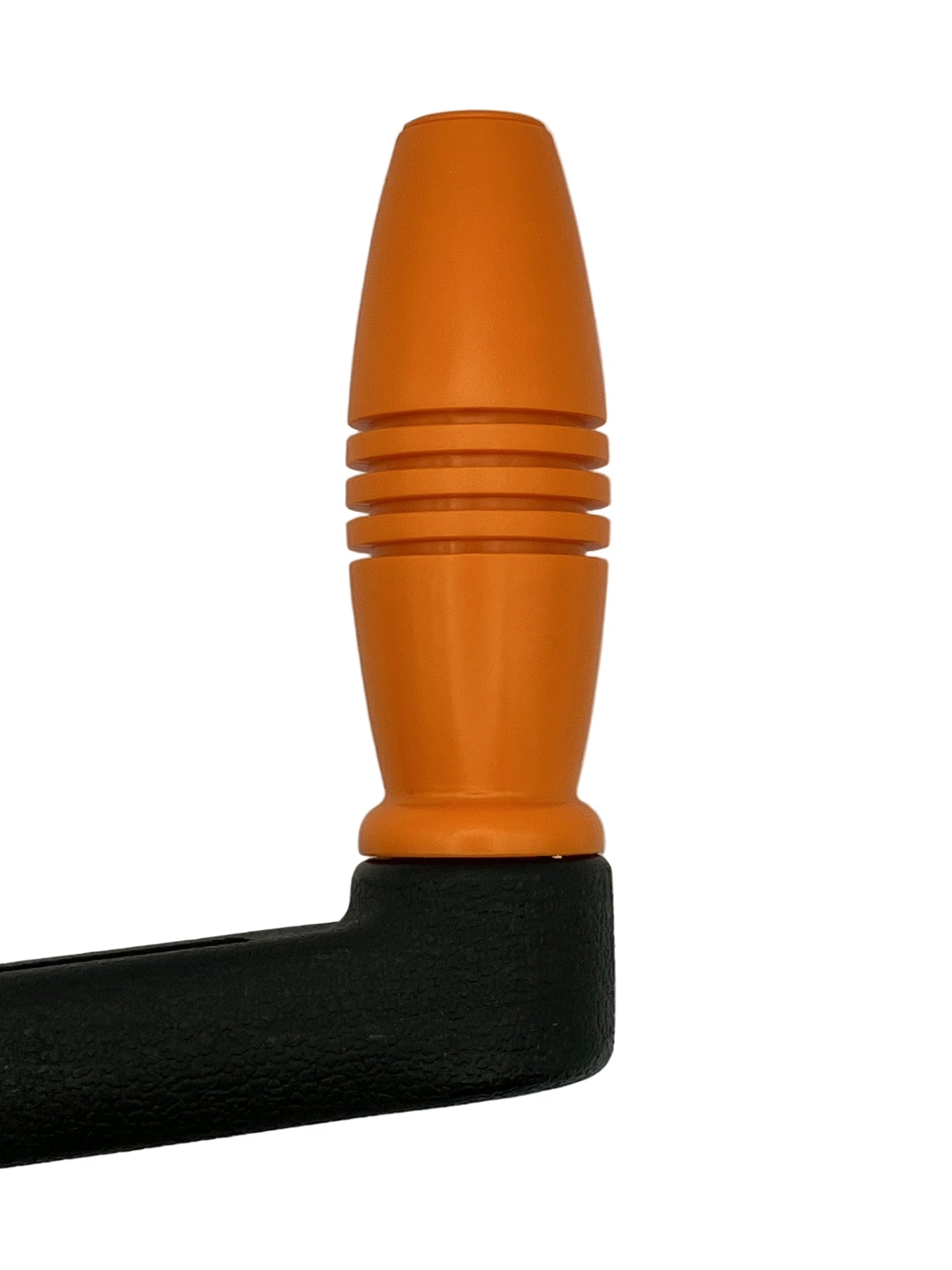 Close-up of ball bearing grip on floating winch handle
