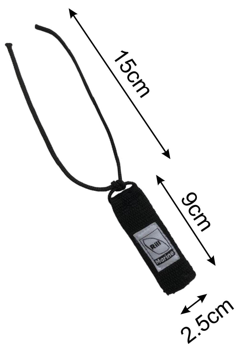 Spinnaker halyard keeper measurements and dimensions diagram