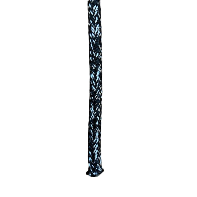 Marine rope melanges pattern detail in white and black blend