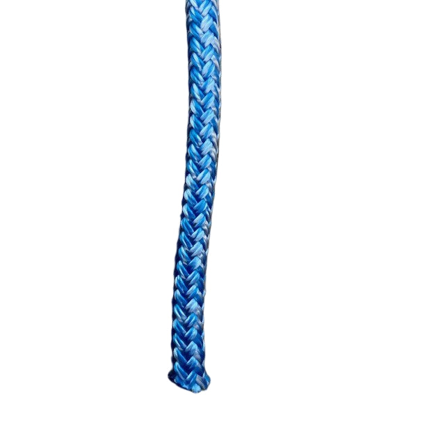 Marine rope melanges pattern detail in white and blue blend