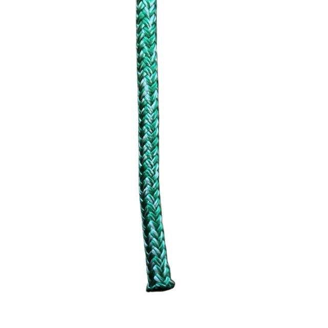 Marine rope melanges pattern detail in white and green blend