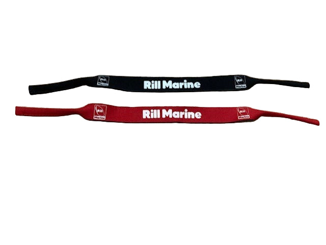 Close-up of neoprene sports glasses security strap with 10mm tab