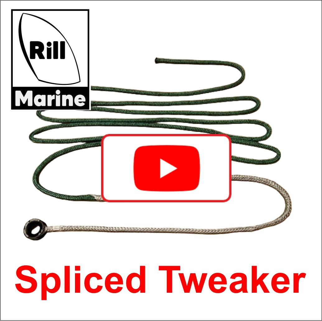 Dyneema rope with taper and Aluminium Thimble video