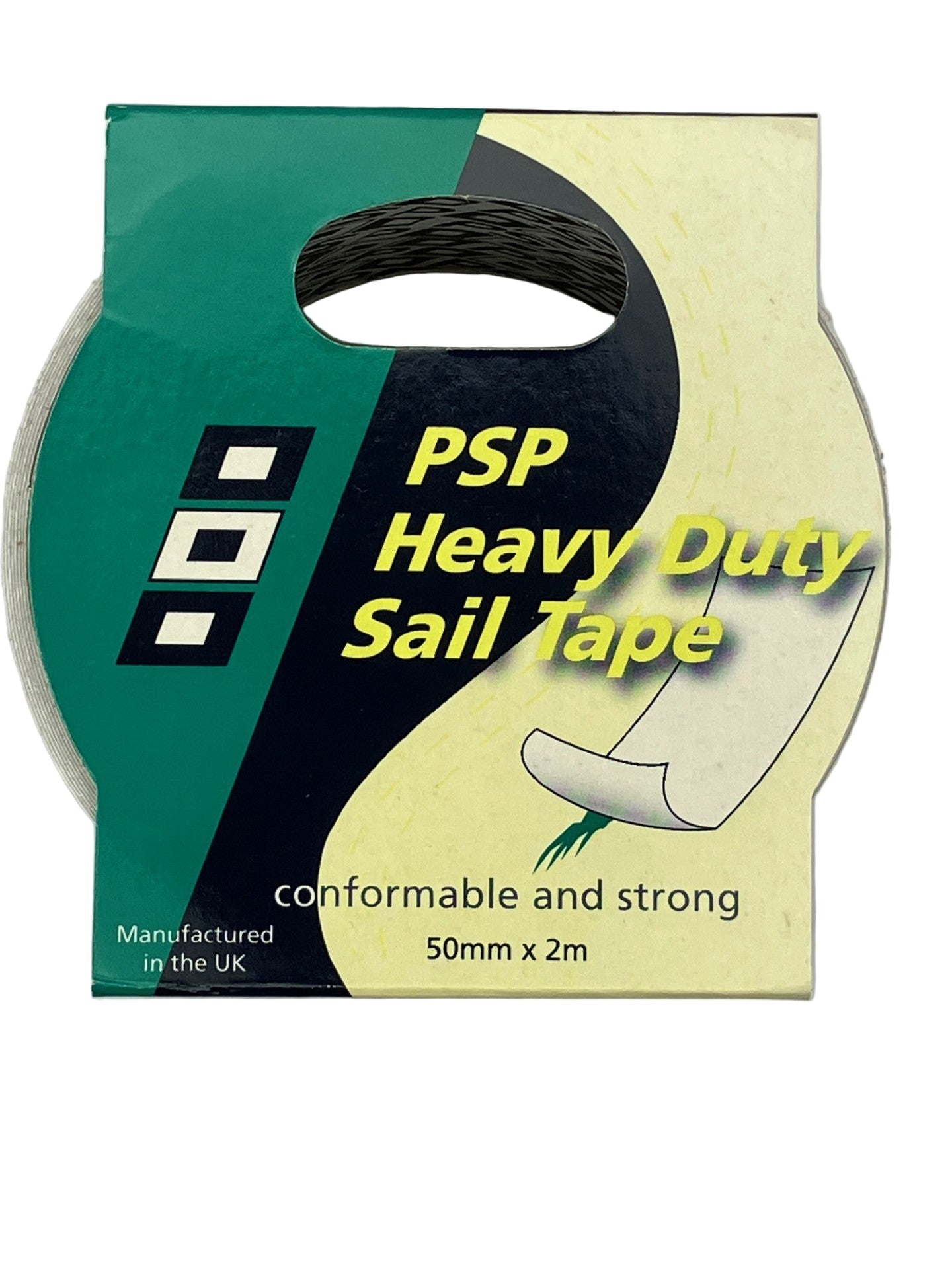 PSP Heavy Duty Sail Repair Tape 50mm x 2m white polyamide fabric tape