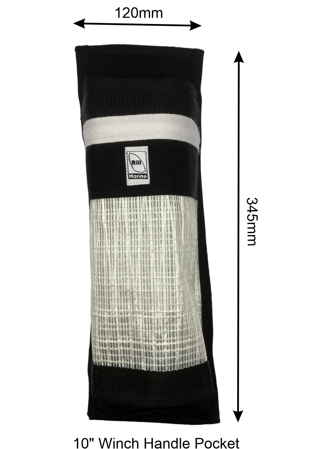 10 inch winch handle pocket measurements 34.5cm height 12cm width
