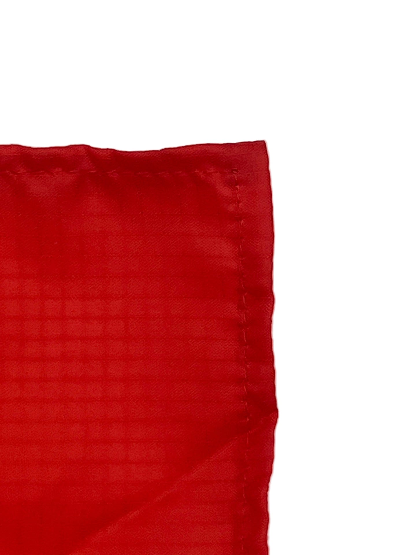 Detail of quality stitching on sailing protest flag