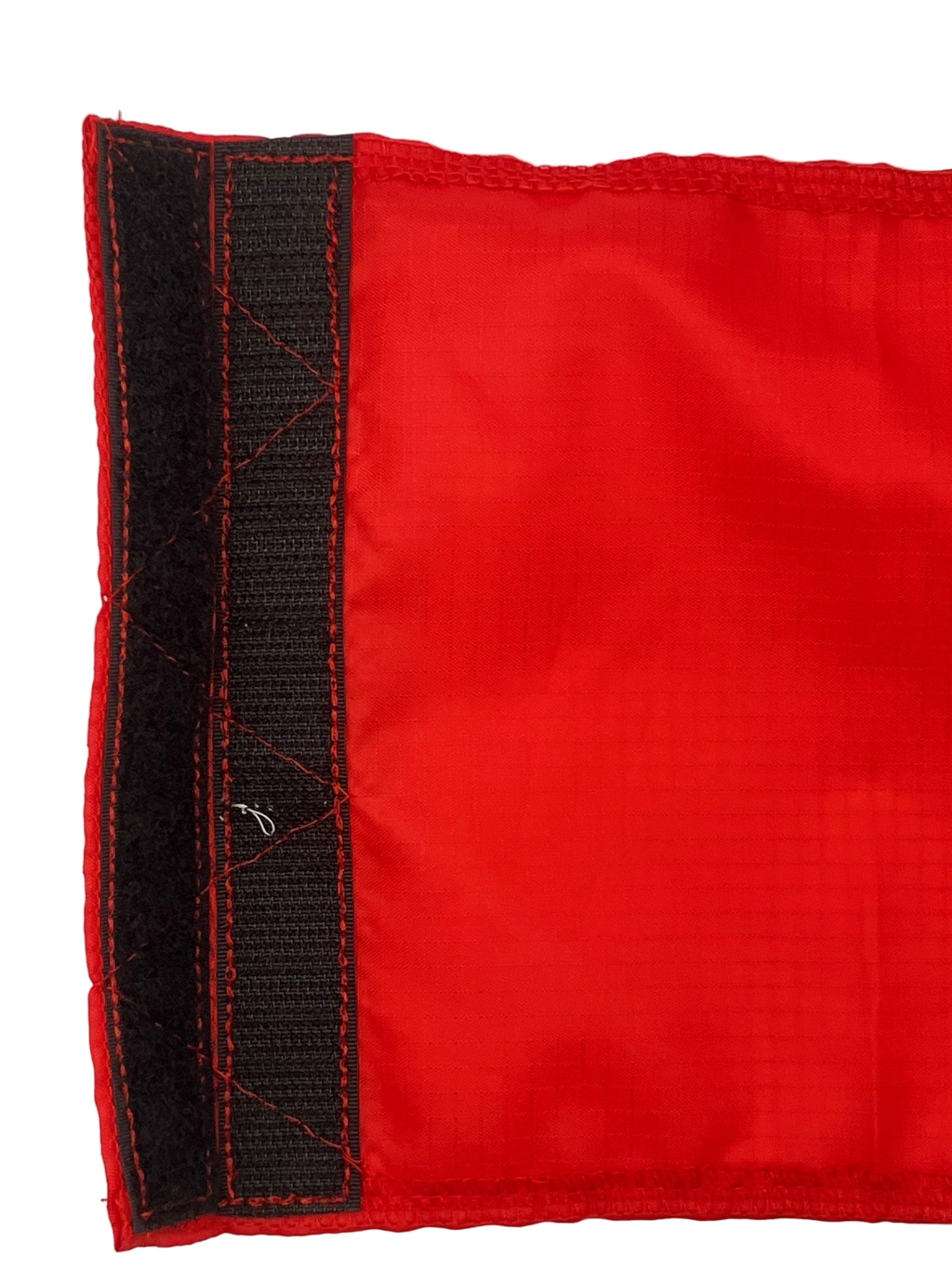 Close-up of velcro fastening on sailing protest flag