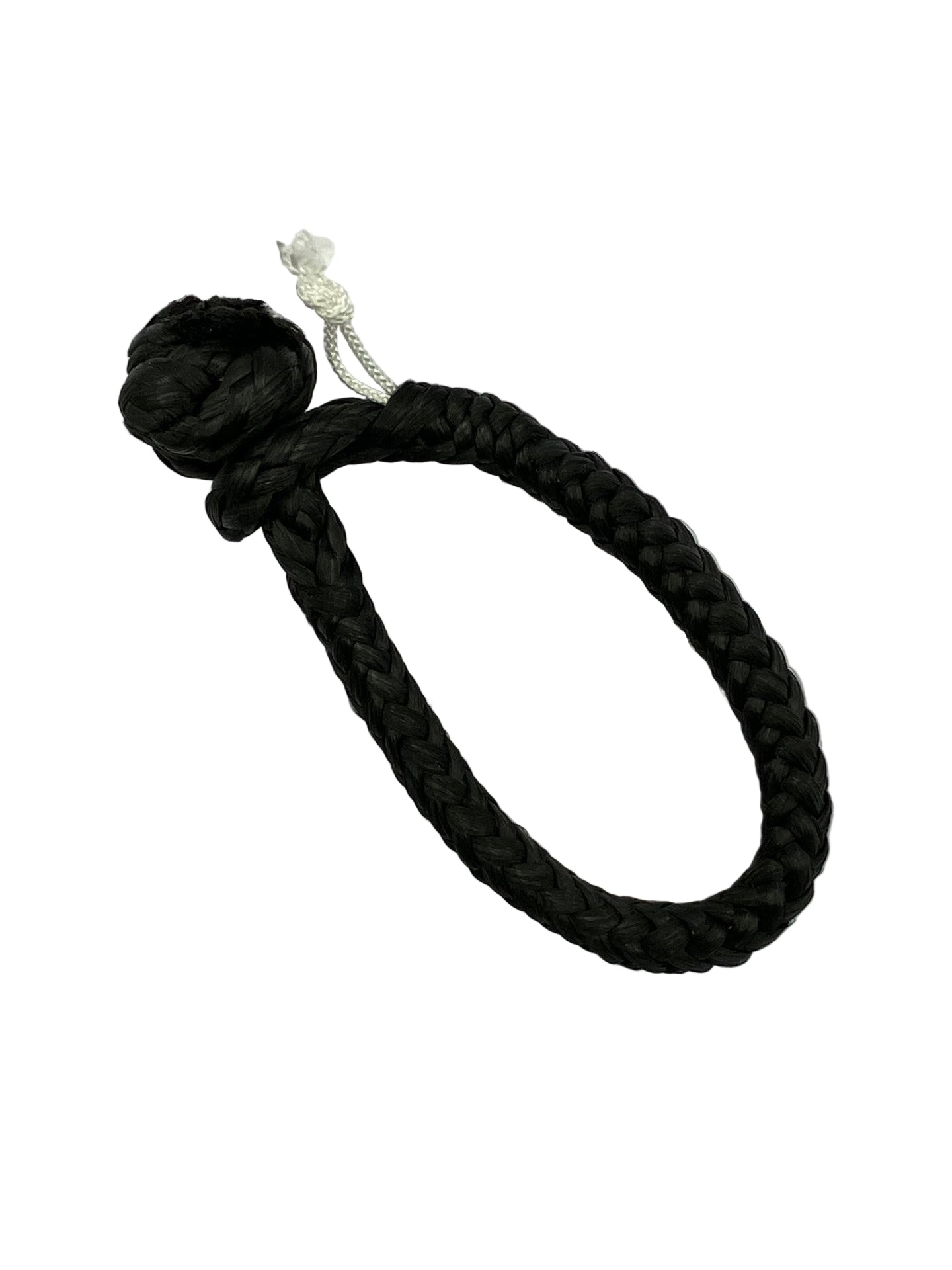 Dyneema soft shackle in closed position ready for use